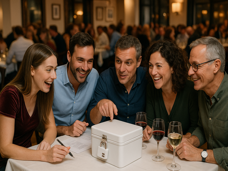 Dinerquiz The Code gespeeld in restaurant