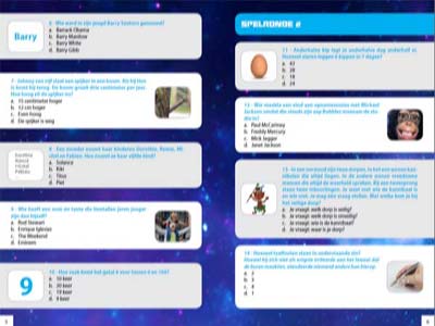Voorbeeldpagina met opdrachten uit het spel Into The Box – Kluiskraakquiz