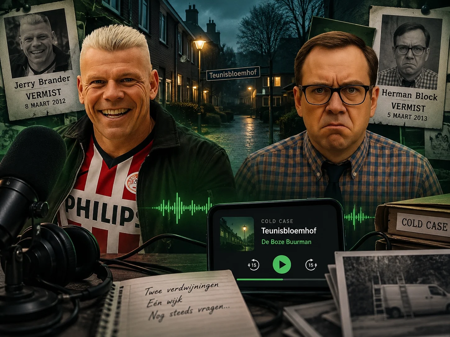 Jerry Brander en Herman Block uit Moordspel De Boze Buurman