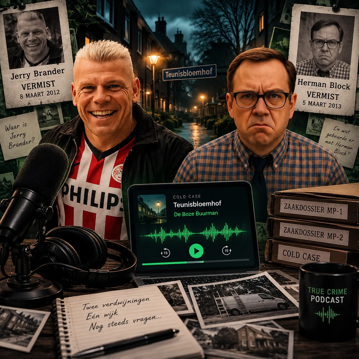 Jerry Brander en Herman Block uit Moordspel De Boze Buurman