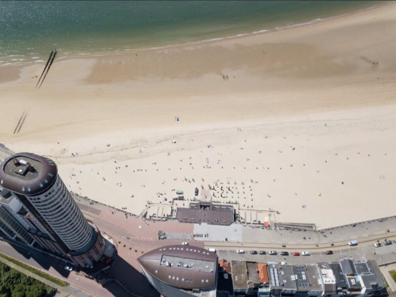 Boulevard 17 Vlissingen gezien vanaf de boulevard aan de Westerschelde