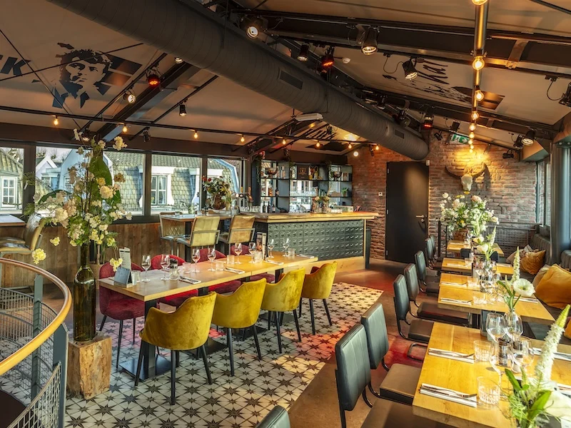 Restaurant Hudson Voorschoten dinerruimte Restaurant Hudson Voorschoten eetruimte – Ruimte voor groepsactiviteit en teamuitje